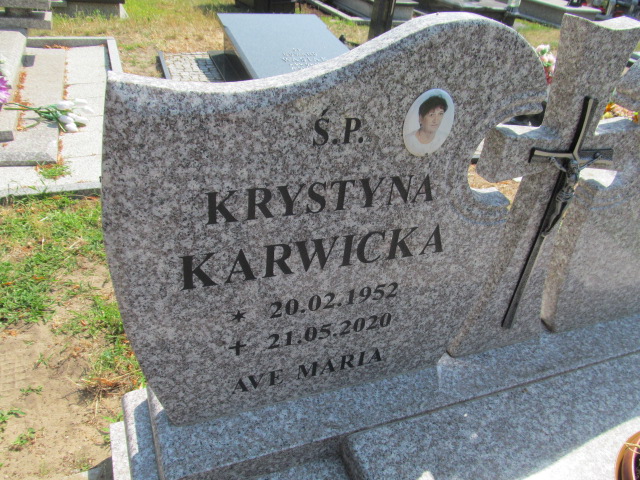 Krystyna Karwicka 1952 Stepnica - Grobonet - Wyszukiwarka osób pochowanych