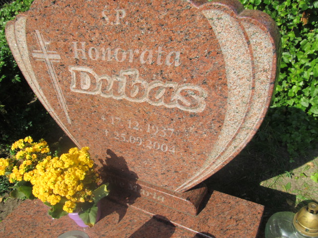 Honorata Dubas 1937 Stepnica - Grobonet - Wyszukiwarka osób pochowanych