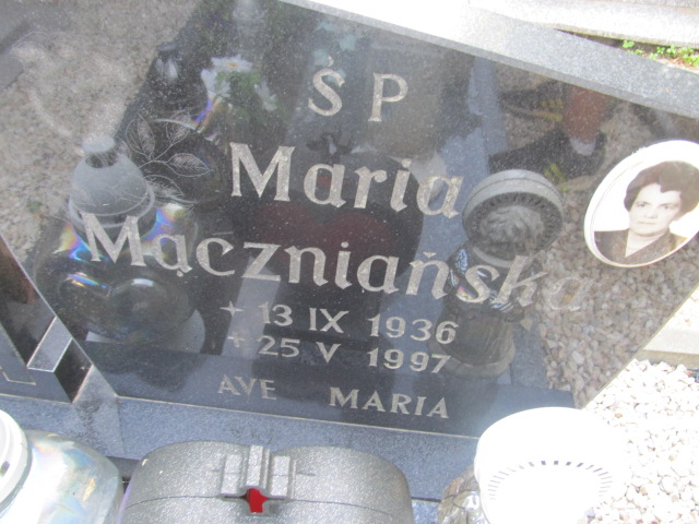 Maria Mączniańska 1936 Stepnica - Grobonet - Wyszukiwarka osób pochowanych