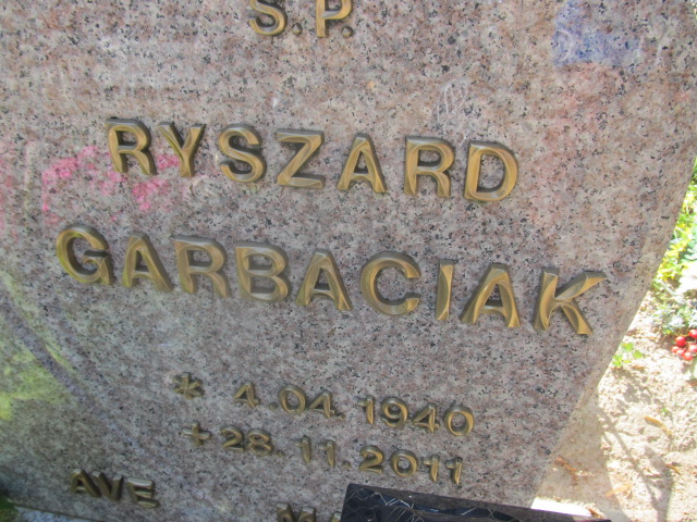 Ryszard Garbaciak 1940 Stepnica - Grobonet - Wyszukiwarka osób pochowanych